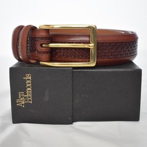 Allen Edmonds Woven Inlay Dress Belt Size 40